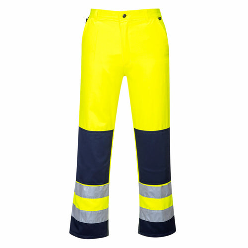 Portwest  - Seville Hi-Vis Trousers - Yellow/Navy