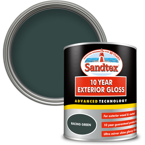 Sandtex 10 Year Gloss Racing Green 750ml