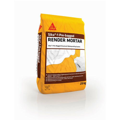 Sika-1 Pre-Bag Render Mortar - 25kg