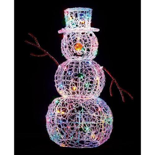 Premier - LED Soft Acrylic Snowman - 90cm