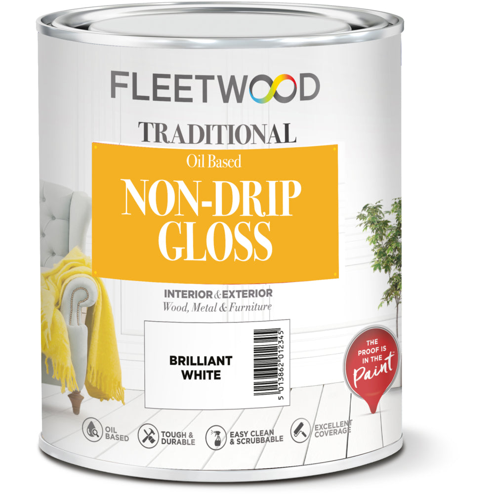 Fleetwood Traditional Non-Drip Gloss Brilliant White 2.5L