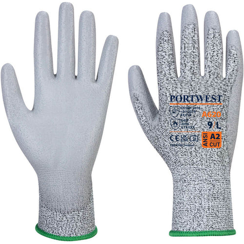 Portwest - LR Cut PU Palm Glove - Grey