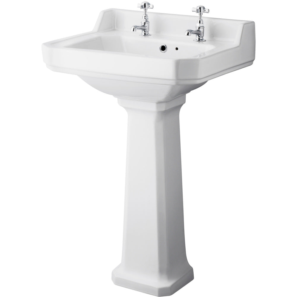 Cashel 56cm Washbasin 2 Taphole