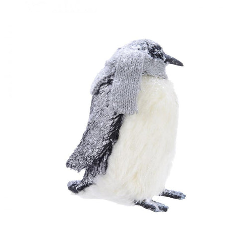 Decoris - Foam Penguin with Snow & Scarf