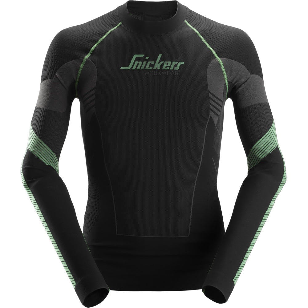 Snickers - FlexiWork, Seamless Long Sleeve Shirt - Black