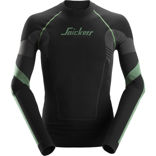 Snickers - FlexiWork, Seamless Long Sleeve Shirt - Black
