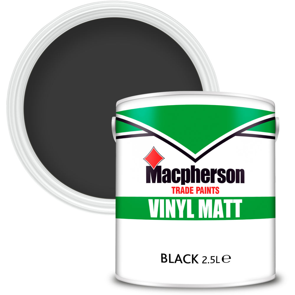 Macpherson Vinyl Matt Emulsion Black 2.5L