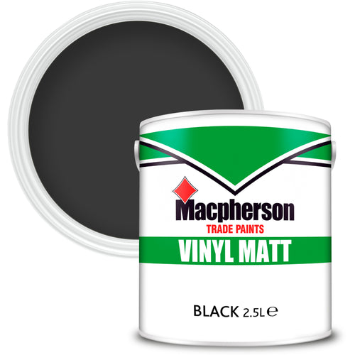Macpherson Vinyl Matt Emulsion Black 2.5L