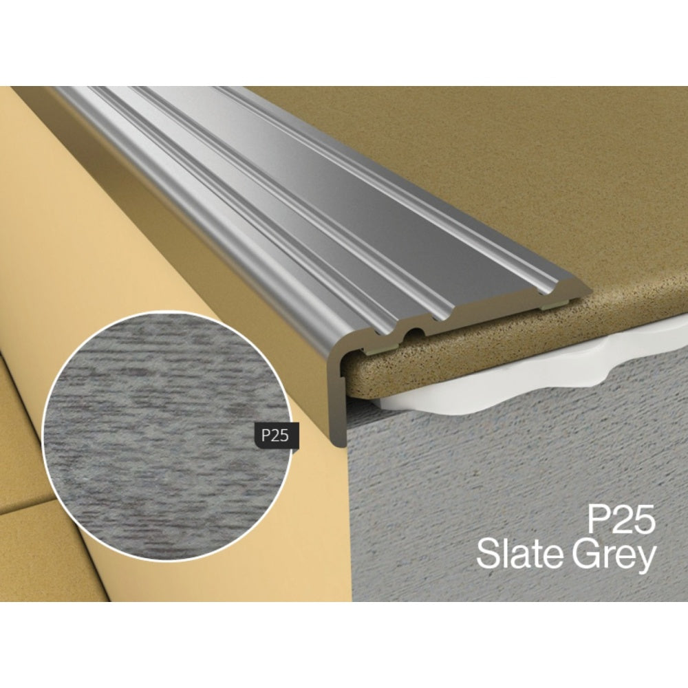 WRG 3 Flat Profile Self Adhesive P25 Slate Grey 1800mm