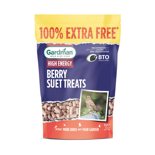 Gardman Berry Suet Treats 500g + 100% Extra Free