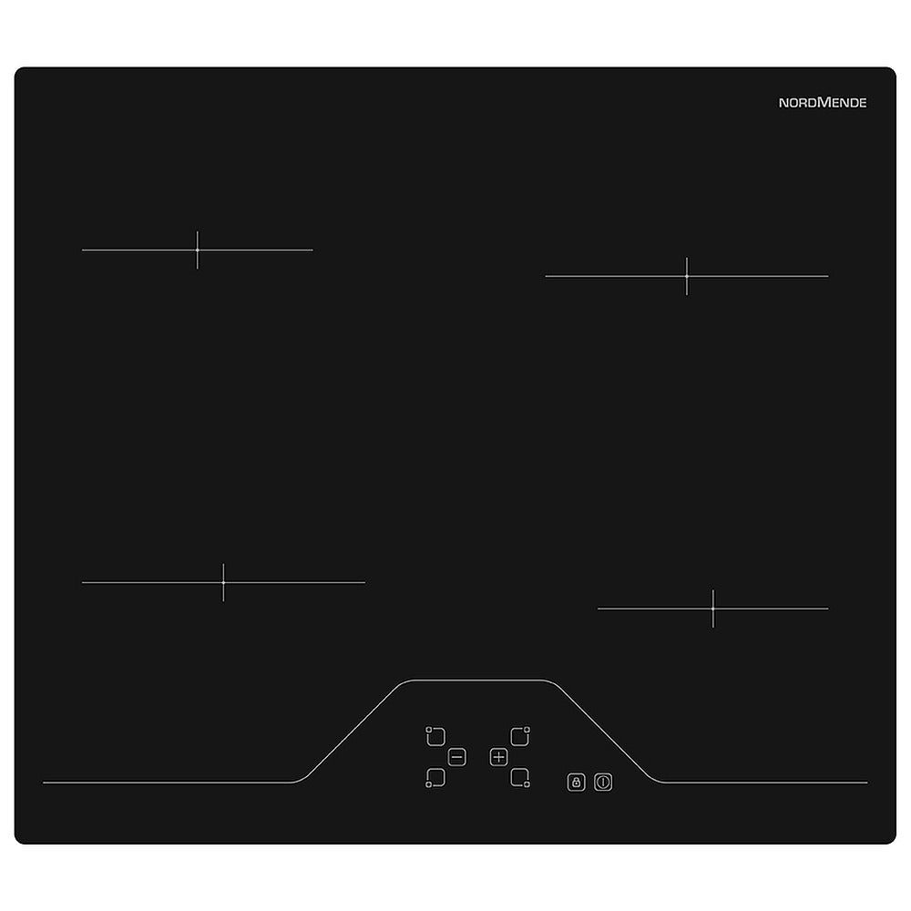 NordMende 60cm 4 x Zone Touch Control Ceramic Hob Black