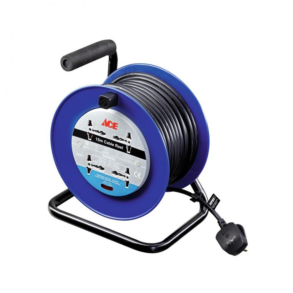 Ace - Power Cable Open Reel 220v - 15m