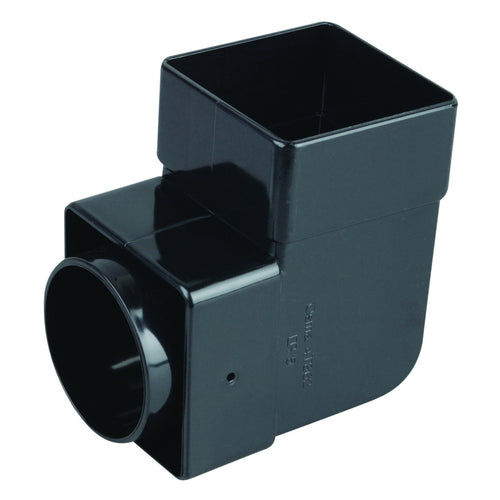 Rainwater SquareLine OsRSq PVC-U Bend 90° Black 61mm