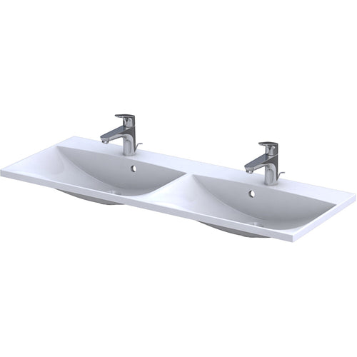 Amelia Double 120cm Mineral Composite Furniture Washbasin