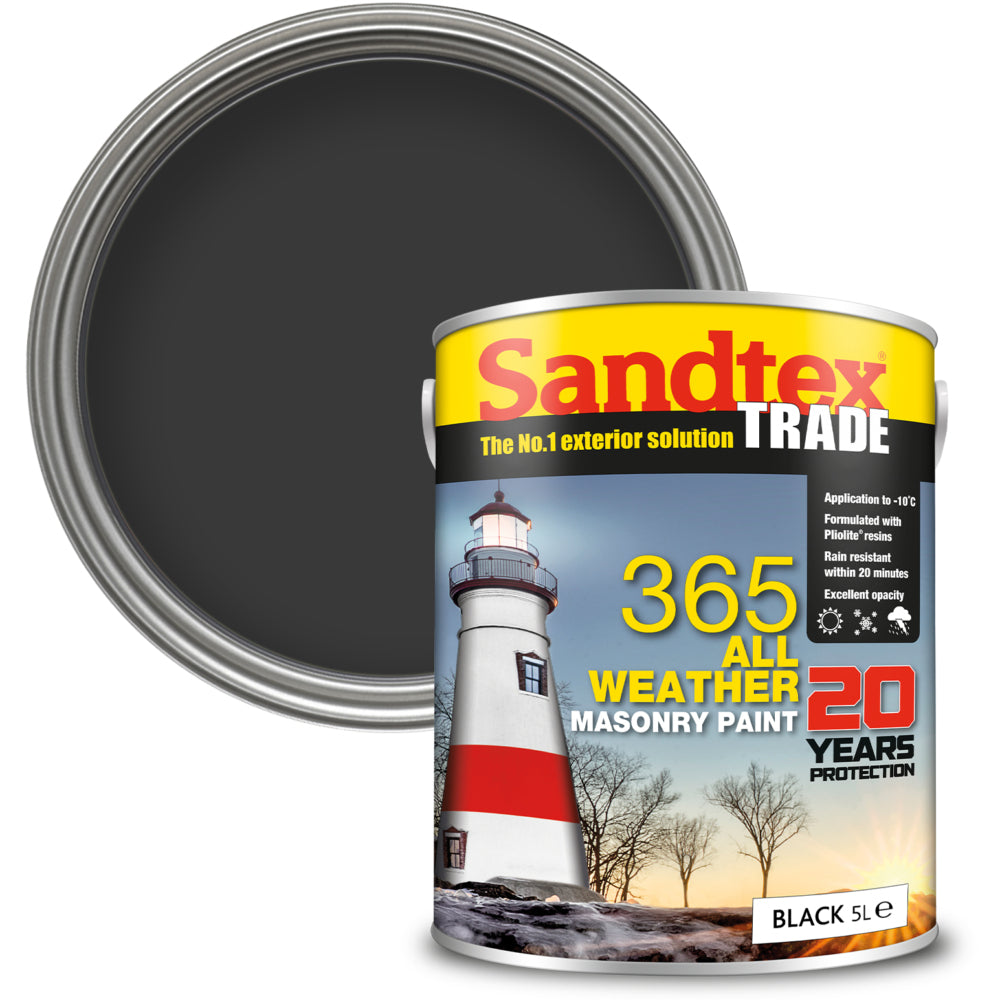 Sandtex Trade 365 Smooth Black 5L