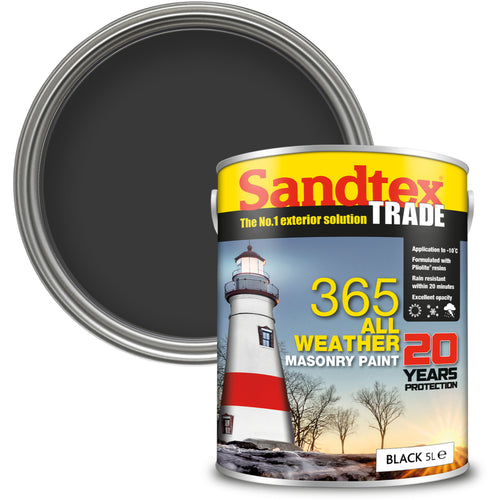 Sandtex Trade 365 Smooth Black 5L