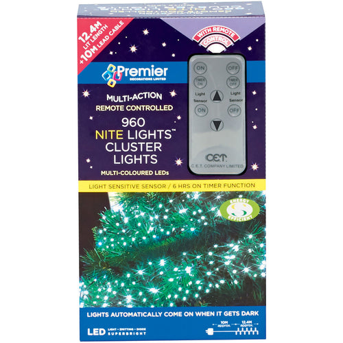 960 Multi-Action LED Cluster Nite Lights - White