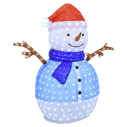 LED Acrylic Snowman - 133cm