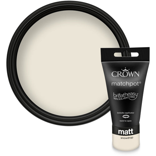 Crown Matt Emulsion Snowdrop 40ml