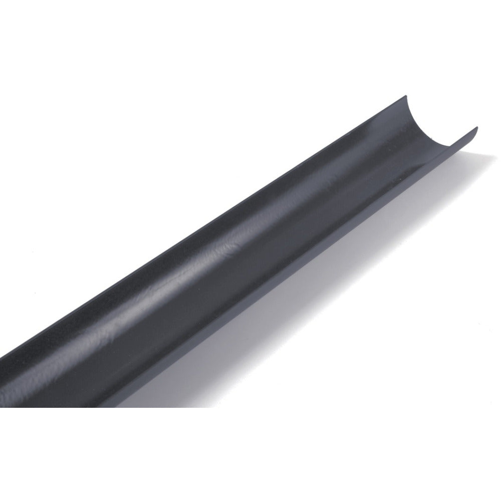 Brett Martin - 112mm Cast Iron Style Round Style Gutter 2m Anthracite Grey