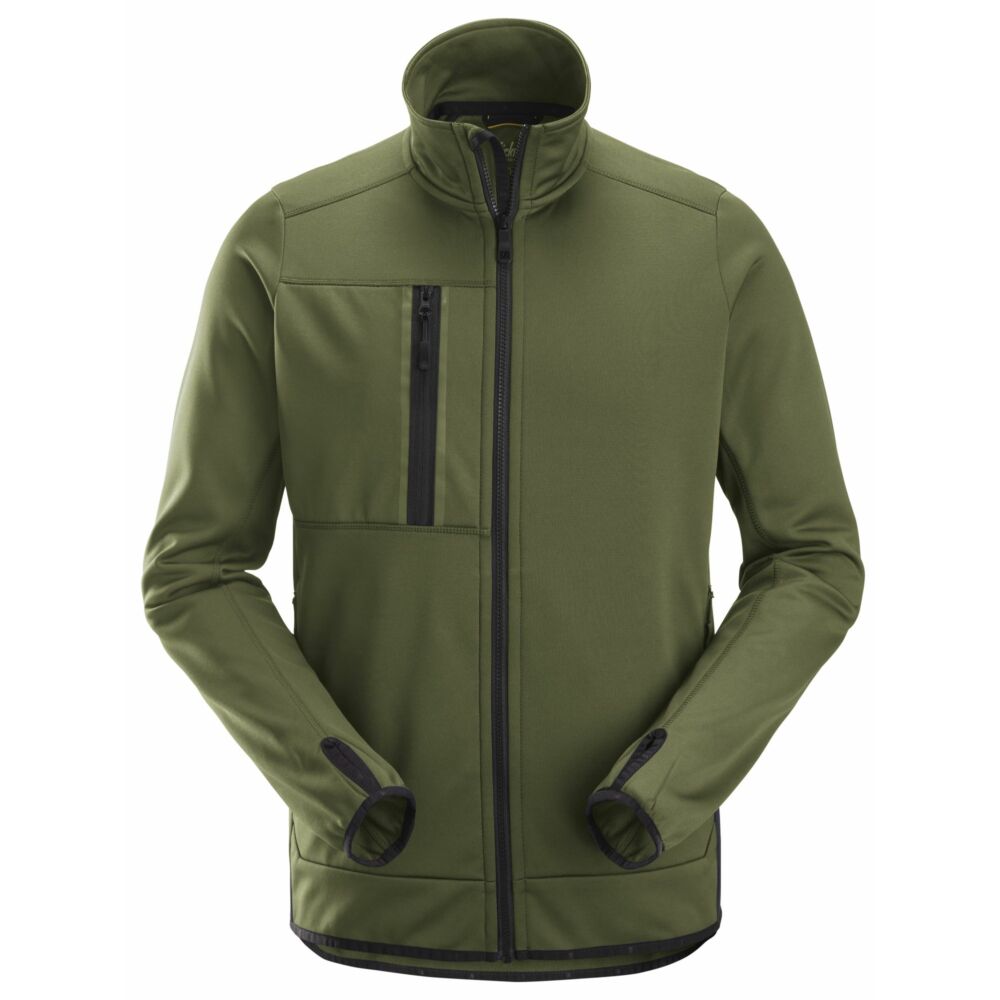 Snickers - AllroundWork, Full Zip Fleece Jacket - Khaki Green