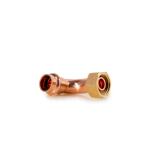 Instantot Copper Press ½ x ½ Bent Swivel Connector