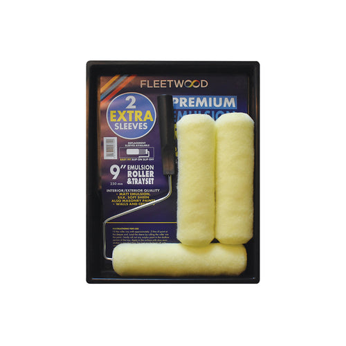 Fleetwood 9\ Classic Roller Set W 3 Sleeves