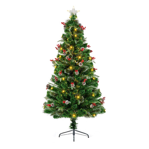 The Tree Company Fibre Optic New Jersey Christmas Tree - 1.8m