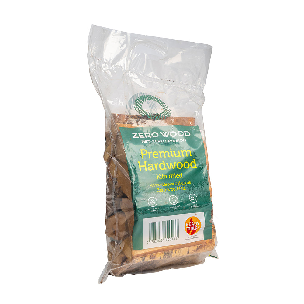 Zero Wood Kiln dried Premium Hardwood Birch 18L Bag