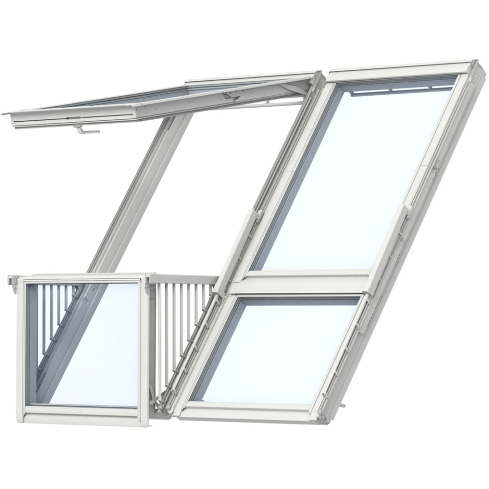 Velux Double Roof Balcony, Tile flashing