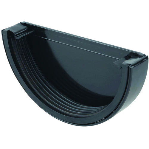 Rainwater SuperLine OsRSu PVC-U Stop end External Black 125mm