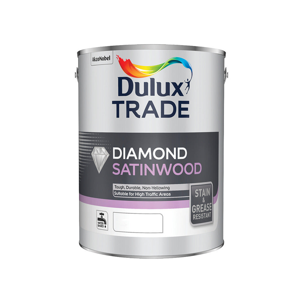 Dulux Trade Diamond Satinwood Pure Brilliant White 5L