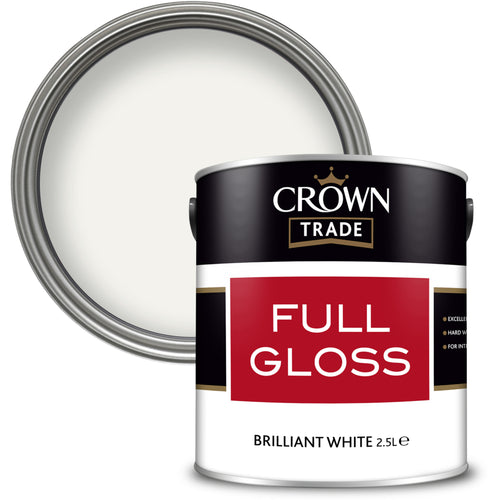 Crown Trade Full Gloss Brilliant White 2.5L