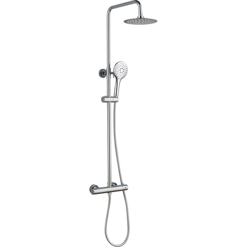 Menai Premium Round Thermostatic Overhead Shower Kit - Chrome