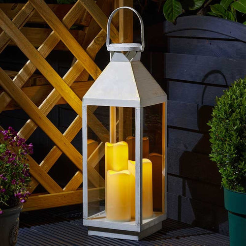 Smart Solar - Riga Lantern - Ivory