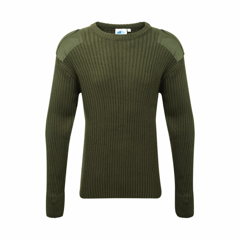 Fort Crew Neck Combat Jumper Olive Green - XXL