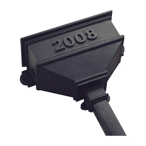 Brett Martin - 105mm Cast Iron Style Lge Bath Hopper Plain Chartwell Green