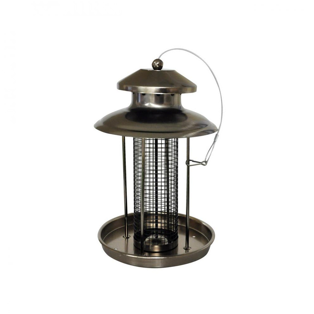 Natures Market - Deluxe Lantern Nut Feeder - Silver