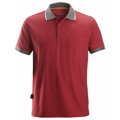 Snickers - AllroundWork, 37.5® Short Sleeve  Polo Shirt - Chili red