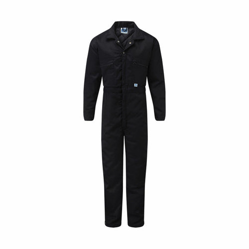 Fort Quilted Zip-Front Boilersuit Navy - M