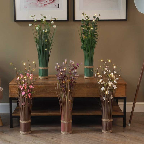 Faux Decor - Faux Bouquet - In-Lit Spring Blossom