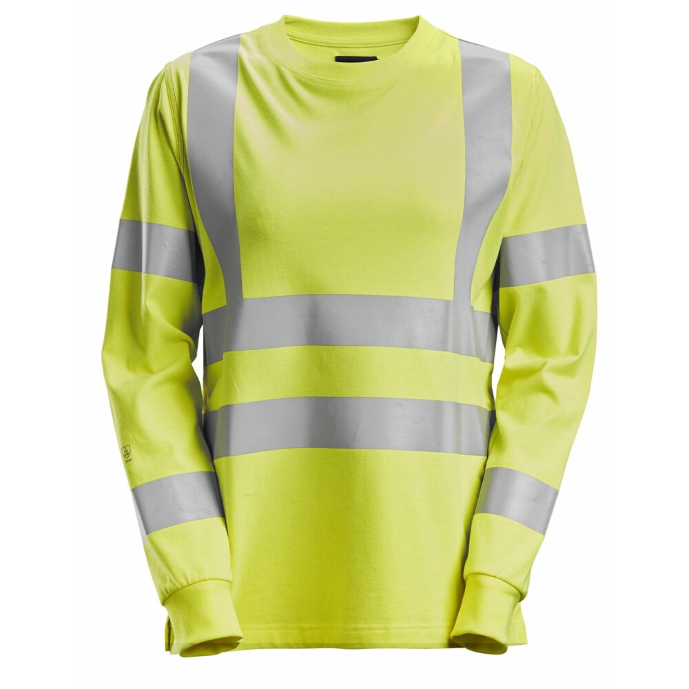 Snickers - ProtecWork, Women's Long Sleeve T-shirt, High-Vis Class 3/2 - High vis yellow