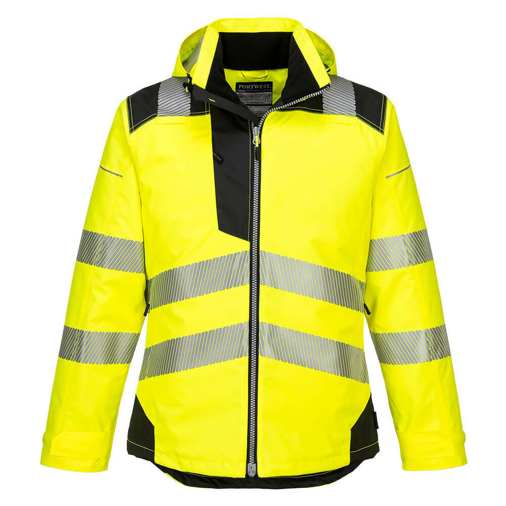 Portwest  - PW3 Hi-Vis Winter Jacket  - Yellow/Black