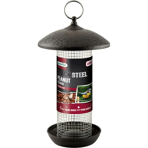 Gardman Black Steel Large Peanut Feeder