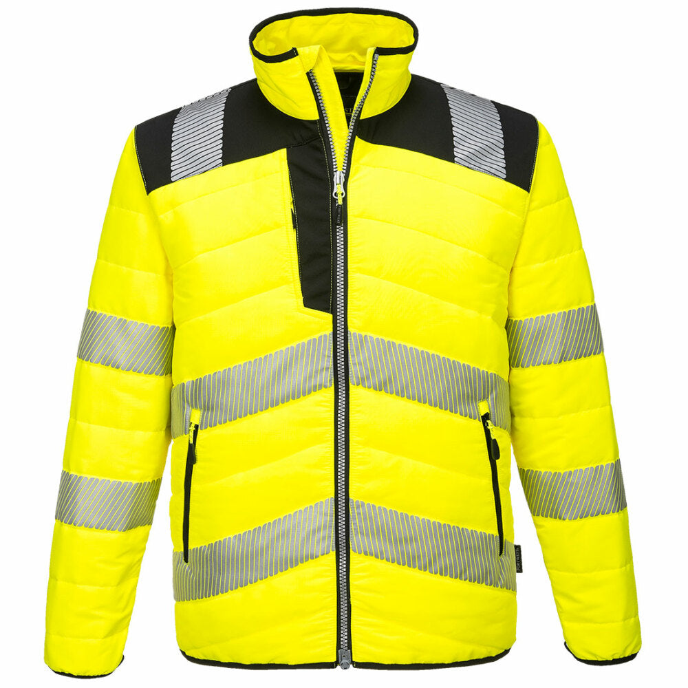 Portwest  - PW3 Hi-Vis Baffle Jacket - Yellow/Black