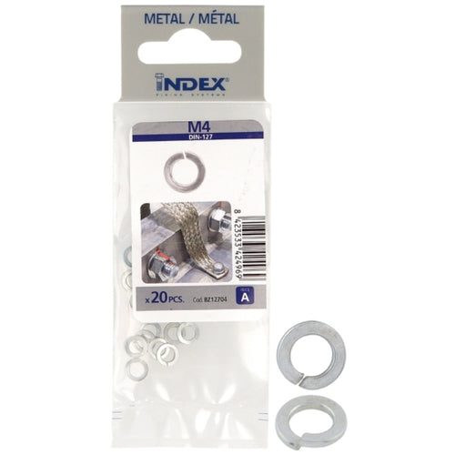 Index Prepack Spring Washer M8 Zinc Plated Pack5