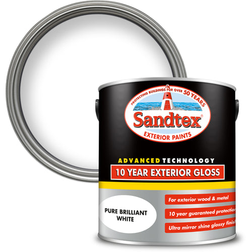 Sandtex 10 Year Gloss Brilliant White 2.5L