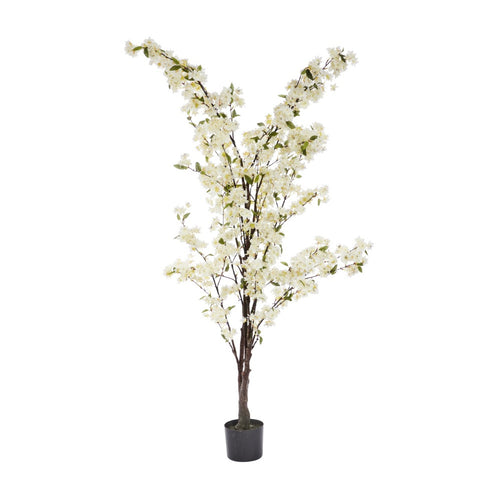 Smart Garden Faux Décor 140cm Artificial Cherry Blossom Tree  -White