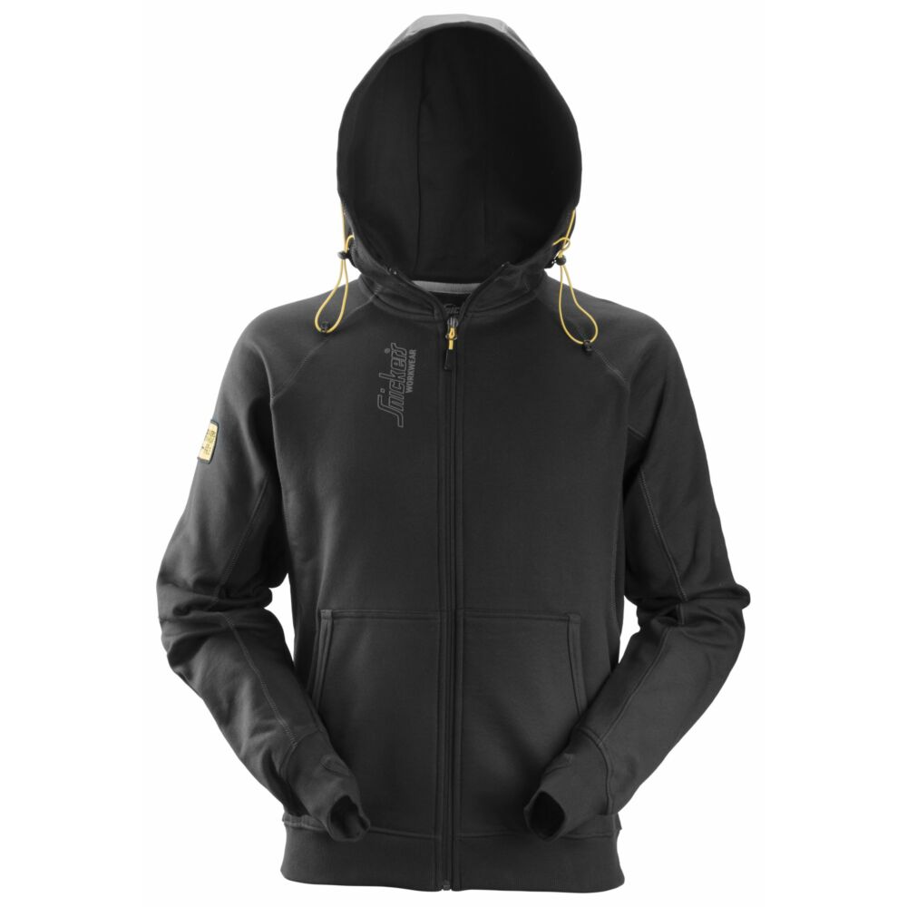 Snickers - Zipped Logo Hoodie - Black