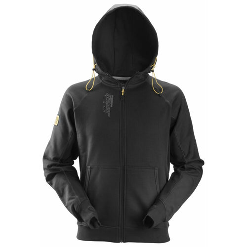 Snickers - Zipped Logo Hoodie - Black